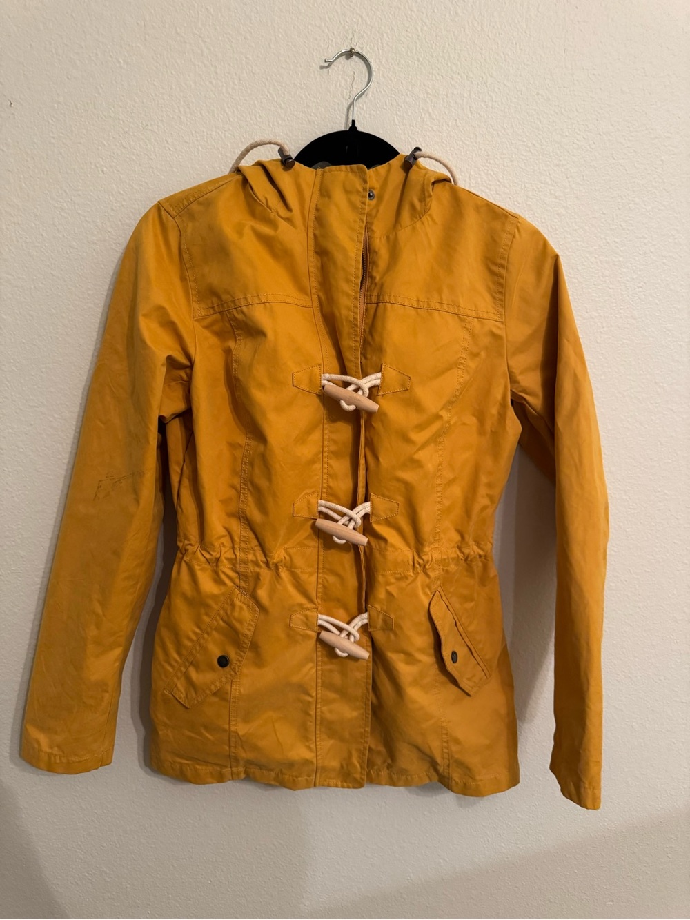 Fat Face Mustard Hooded Trench Coat